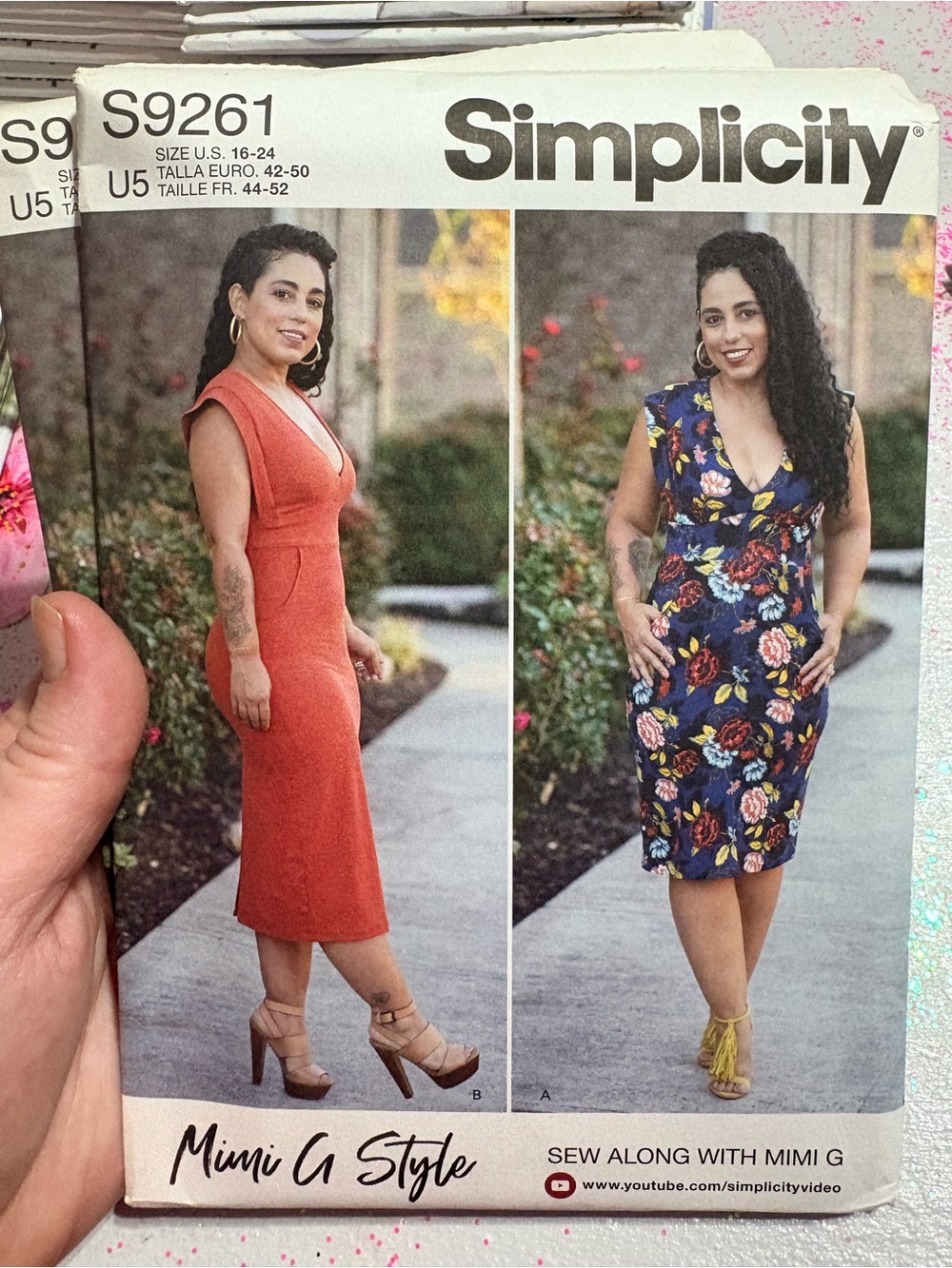 BN UNCUT SIMPLICITY 9261 U5 PLUS SIZE SEWING PATTERNS DRESS